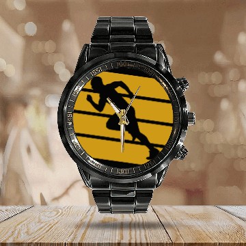 Discover Jogging Iron Man Calendar Steel Band Watch