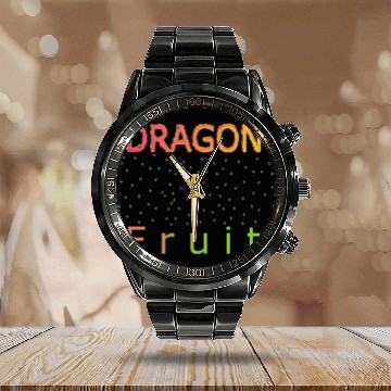 Discover dragon fruit Calendar Steel Band Watch