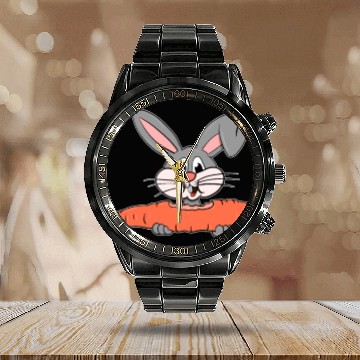 Discover Bugs bunny at large! Calendar Steel Band Watch