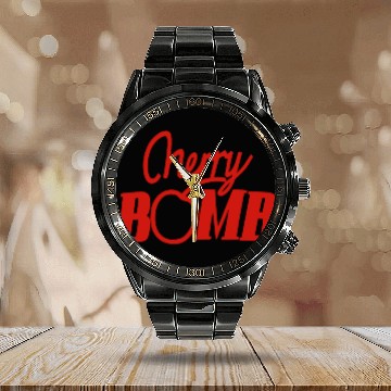 Discover Cherry Bomb Calendar Steel Band Watch