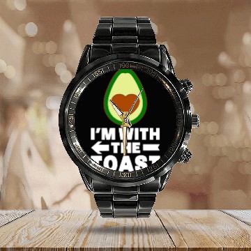 Discover Avocado With Toast Matching Halloween Costume Tees Calendar Steel Band Watch