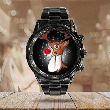 Discover Rudolph The Red Nosed Reindeer Calendar Steel Band Watch