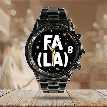 Discover Fa La La Math Teacher Christmas Calendar Steel Band Watch Gift Idea