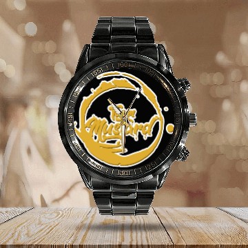 Discover TEAM MUSTARD Calendar Steel Band Watch