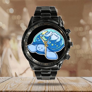 Discover Turtle cloud star moon sky kid gift Calendar Steel Band Watch