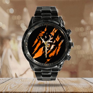 Discover Tiger Eye Calendar Steel Band Watch