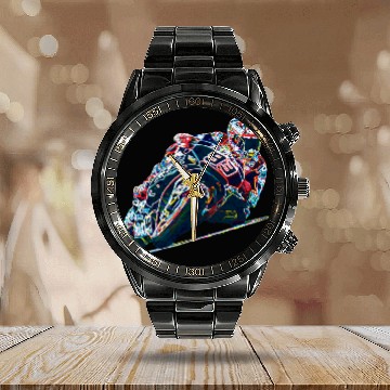 Discover Marc Marquez MM93 - Ant Man Calendar Steel Band Watch