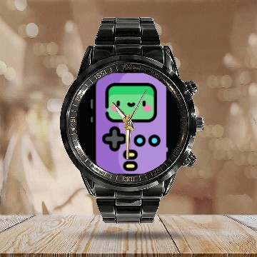 Discover Kawaii Game Boy Calendar Steel Band Watch