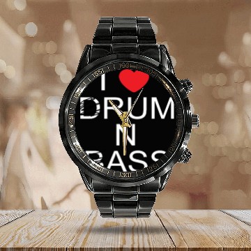 Discover Funny Rum n Ass Calendar Steel Band Watch - I love Drum n Bass