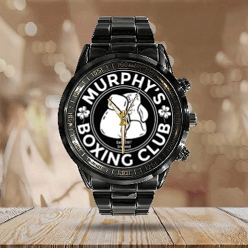 Discover Irish Boxing Murphy's Boxing Club Calendar Steel Band Watch