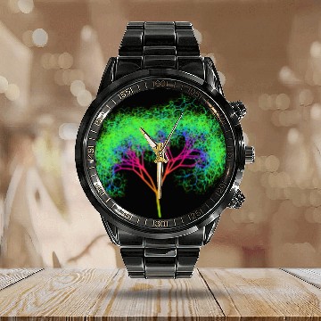 Discover Rainbow tree Gift Calendar Steel Band Watch