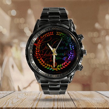 Discover Congratulations! Calendar Steel Band Watch