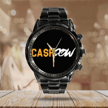 Discover Cash Cow Investor Cryptocurrency Cryptocoin Calendar Steel Band Watch