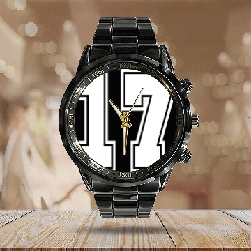 Discover 17 Calendar Steel Band Watch number college style football soccer