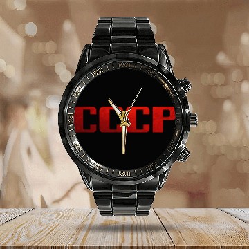 Discover Russia - Soviet Union - Moscow Calendar Steel Band Watch