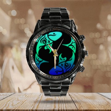 Discover T Tattoo Pisces Horoscope Gift Idea Calendar Steel Band Watch