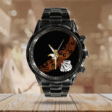 Discover Maori Eagle Polynesian T Tattoo Gift Idea Calendar Steel Band Watch