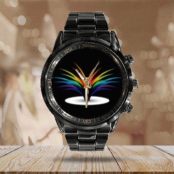 Discover Rainbow tree Calendar Steel Band Watch