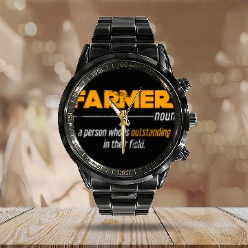 Discover farmer farmer Calendar Steel Band Watch