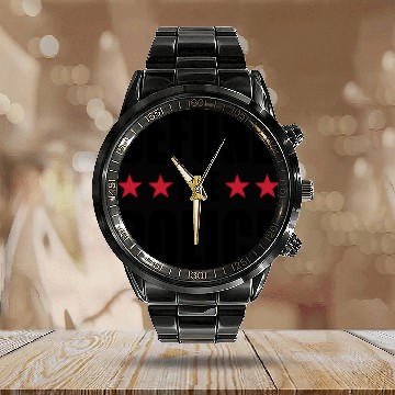 Discover Defund The Police Calendar Steel Band Watch