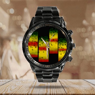 Discover Tapestry Trout Calendar Steel Band Watch