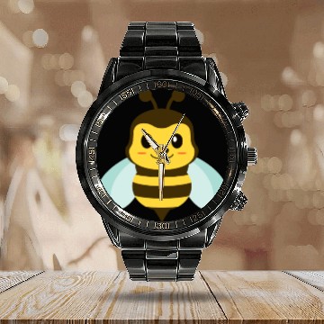 Discover Bumble Bee Calendar Steel Band Watch