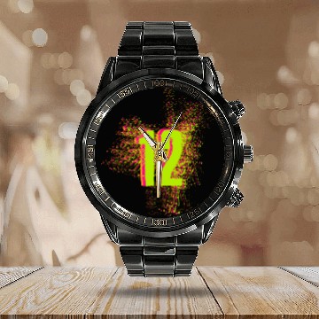 Discover 12 Number twelf birthday giftidea Calendar Steel Band Watch