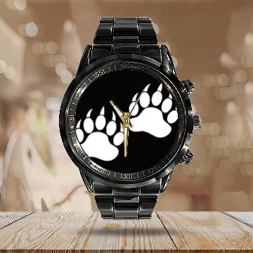 Discover white Bear Paw Calendar Steel Band Watch