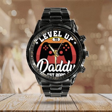 Discover Level Up To Daddy 2020 I'm Going To Be A Dad To Be Calendar Steel Band Watch