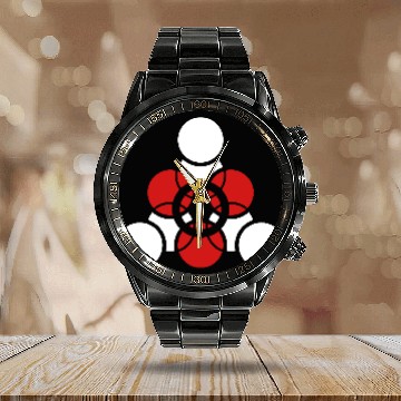 Discover Mandala - Sacred Geometry - Music Calendar Steel Band Watch