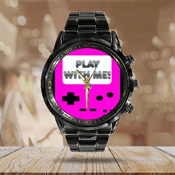 Discover Gameboy play with me gamer Calendar Steel Band Watch