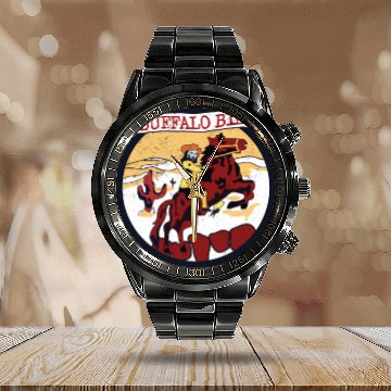 Discover Buffalo Bill - Hot Priest Version Calendar Steel Band Watch