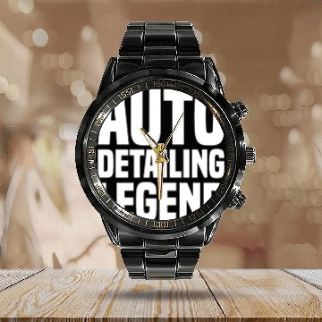 Discover Auto Detailing Legend Auto Detailer Car Wash Calendar Steel Band Watch