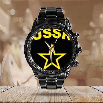 Discover Russia - Soviet Union - Moscow Calendar Steel Band Watch
