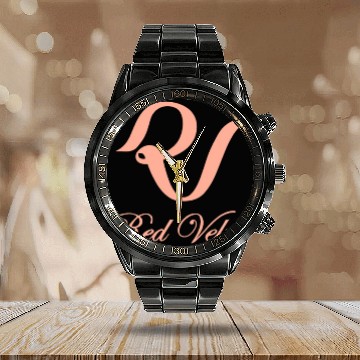 Discover Red velvet kpop group logo design Calendar Steel Band Watch