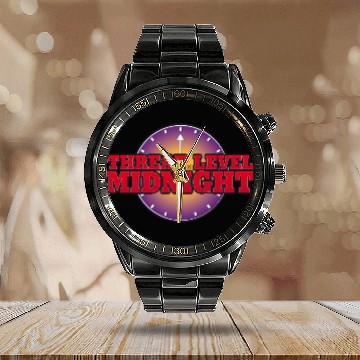 Discover Threat Level Midnight Calendar Steel Band Watch