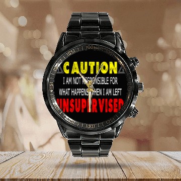 Discover Funny Unsupervised Gift Calendar Steel Band Watch