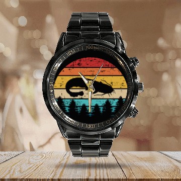 Discover Catfish Calendar Steel Band Watch