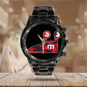 Discover Youth Fashion Wild Slogoman Green Calendar Steel Band Watch