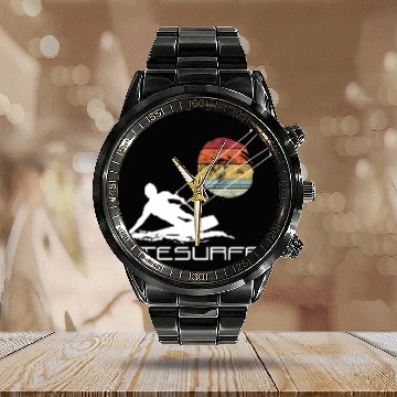 Discover Kitesurfing Freestyle Kite Board Surfing Kiteboard Calendar Steel Band Watch