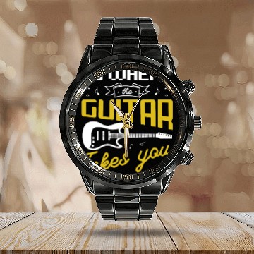 Discover Guitar Design for a Guitar player Calendar Steel Band Watch