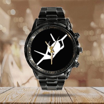 Discover F-35 Lightning II Military Fighter Jet Aircraft Calendar Steel Band Watch