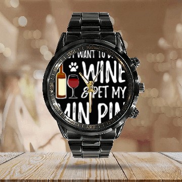 Discover Wine Min Pin Calendar Steel Band Watch Calendar Steel Band Watch As Miniature Pinsch