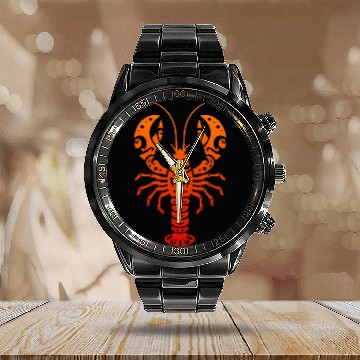 Discover Maori Lobster Polynesian T Tattoo Gift Idea Calendar Steel Band Watch
