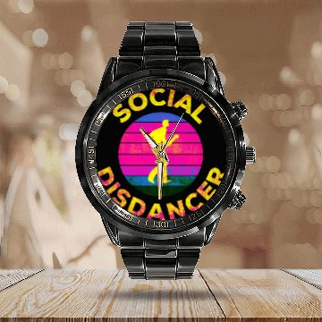 Discover Socialdistance Dance Corona Virus pandemic Calendar Steel Band Watch