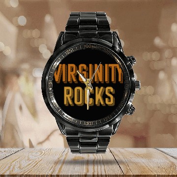 Discover virginity rocks Calendar Steel Band Watch