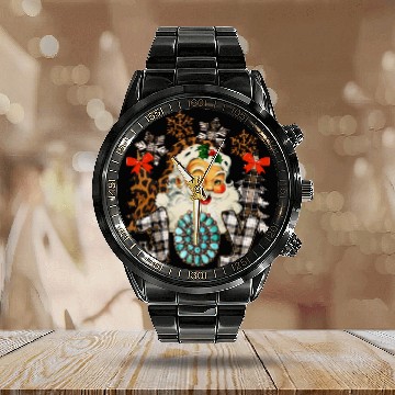 Discover Joy Christmas Calendar Steel Band Watch