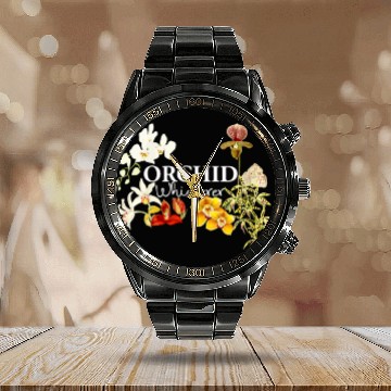 Discover Orchid Whisperer Calendar Steel Band Watch I Love Orchids Calendar Steel Band Watch
