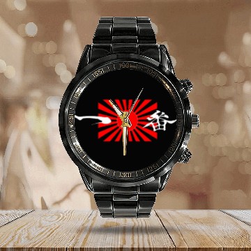 Discover Afro Samurai Headband White Calendar Steel Band Watch