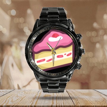 Discover Strawberry Shortcake Calendar Steel Band Watch